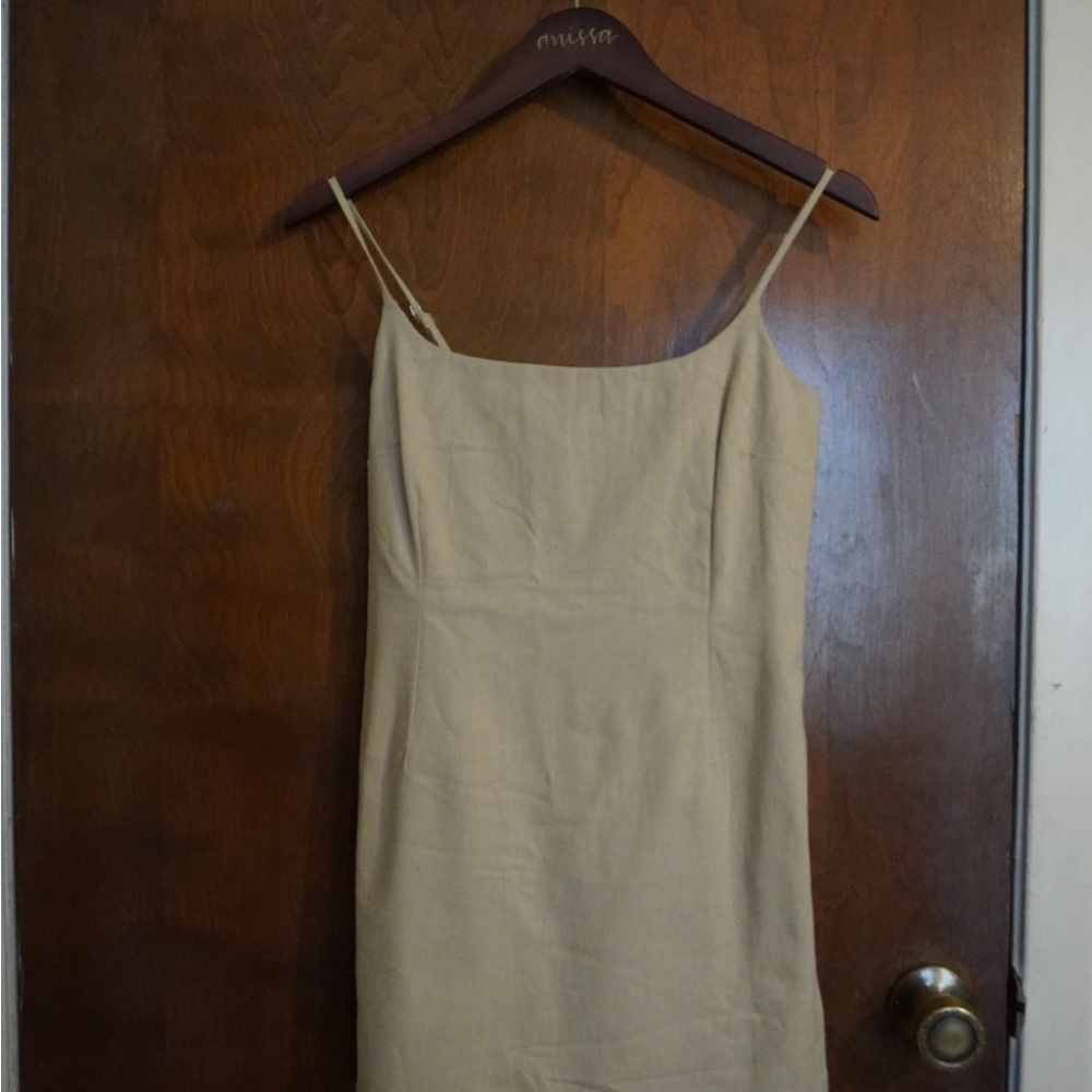 Abercrombie & Fitch Beige Mini Dress